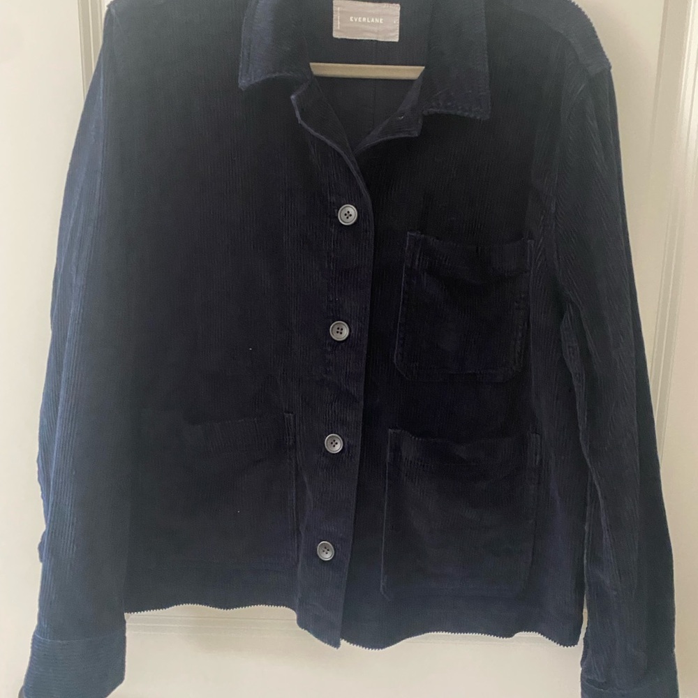 Everlane Dark Navy Corduroy Work Jacket